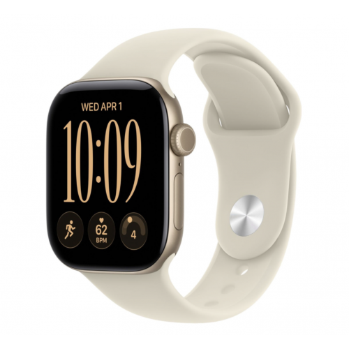 Apple Watch Series 12 46 mm Light Gold Aluminum, Sport Band (Sand)